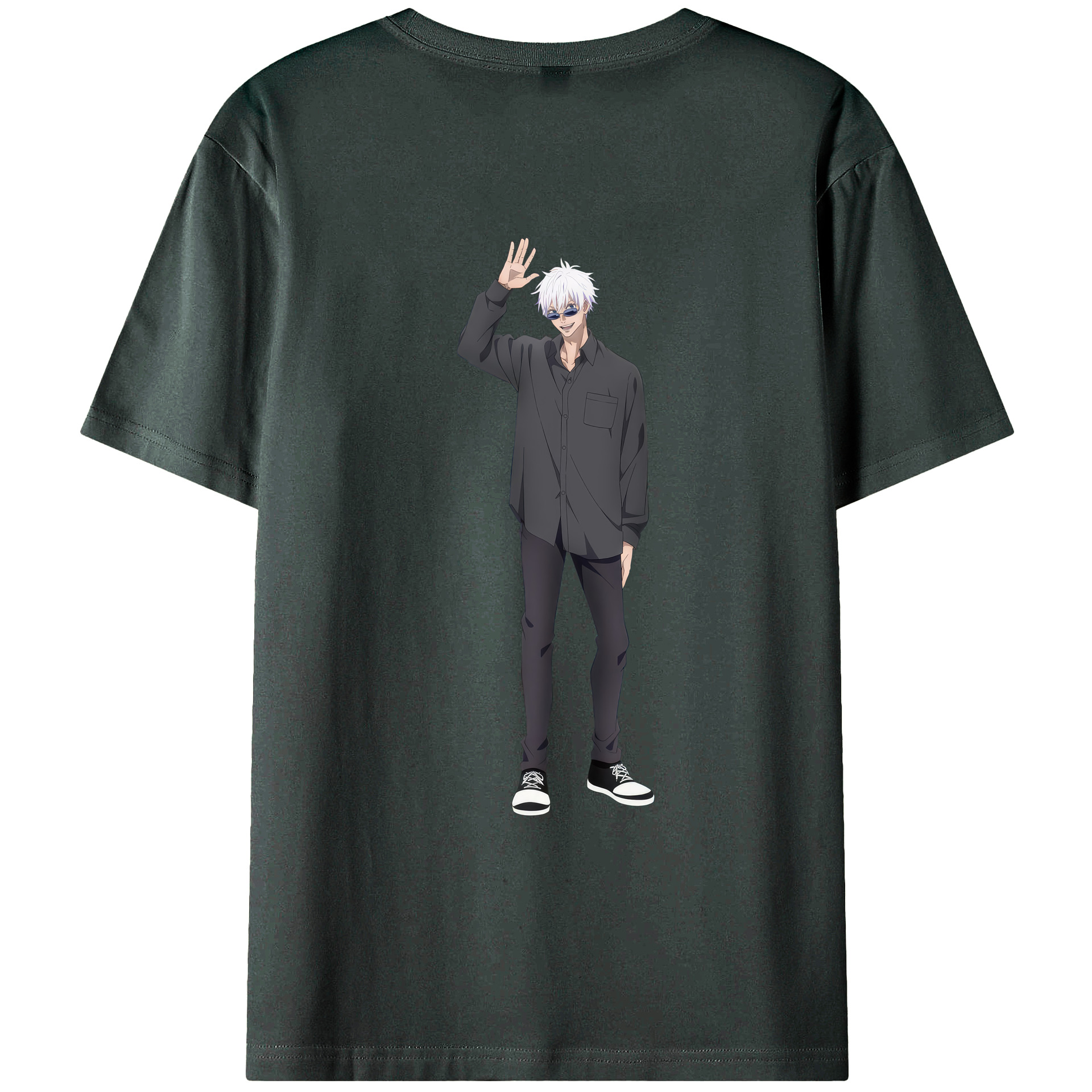 （画像用） 呪術廻戦 Jujutsu Kaisen 綿100％ メンズ半袖Tシャツ（バックプリント） 通気性